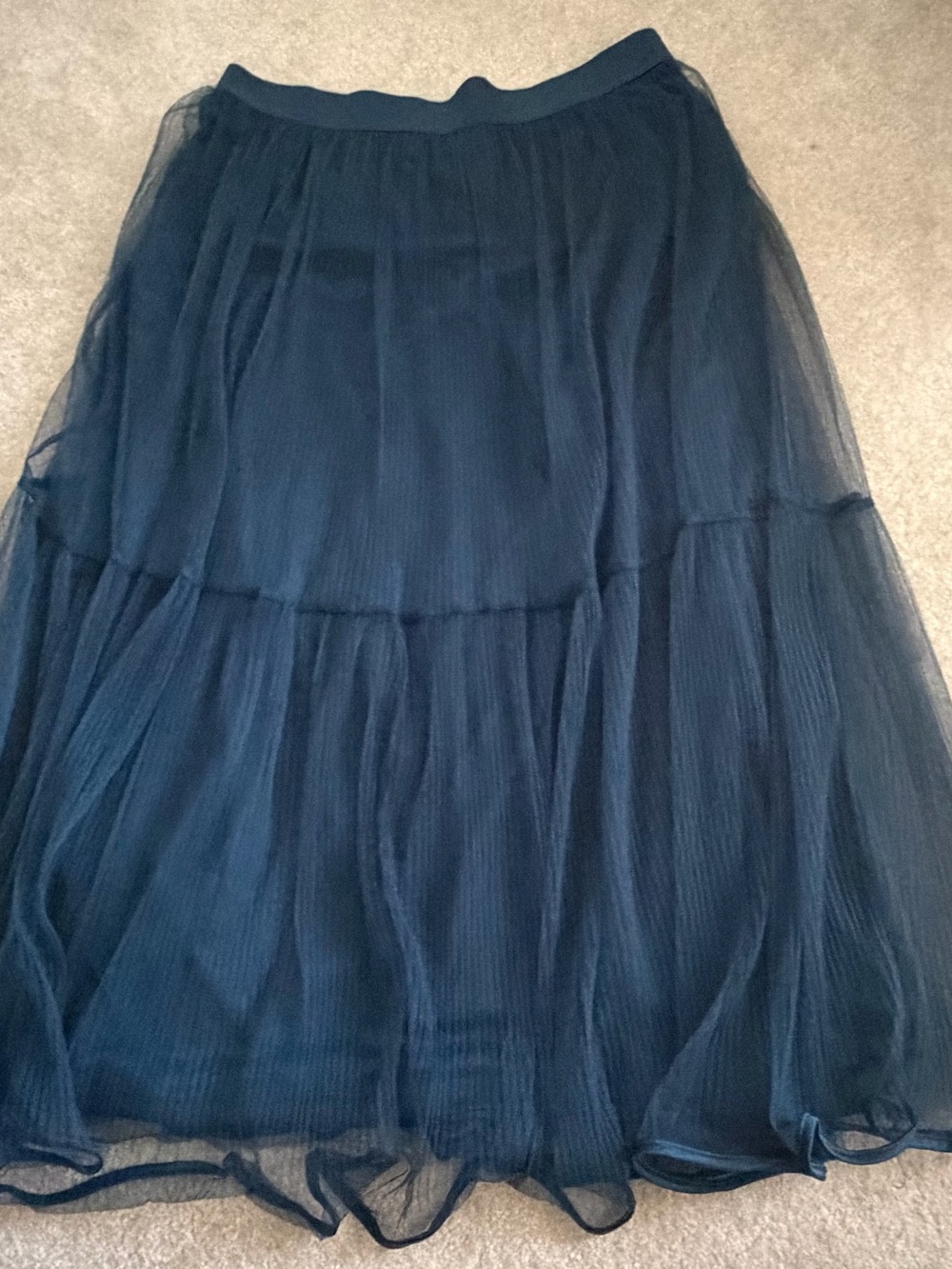 Layered Midi Tulle Skirt